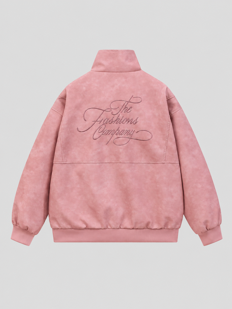 PU Leather Lapel Jacket