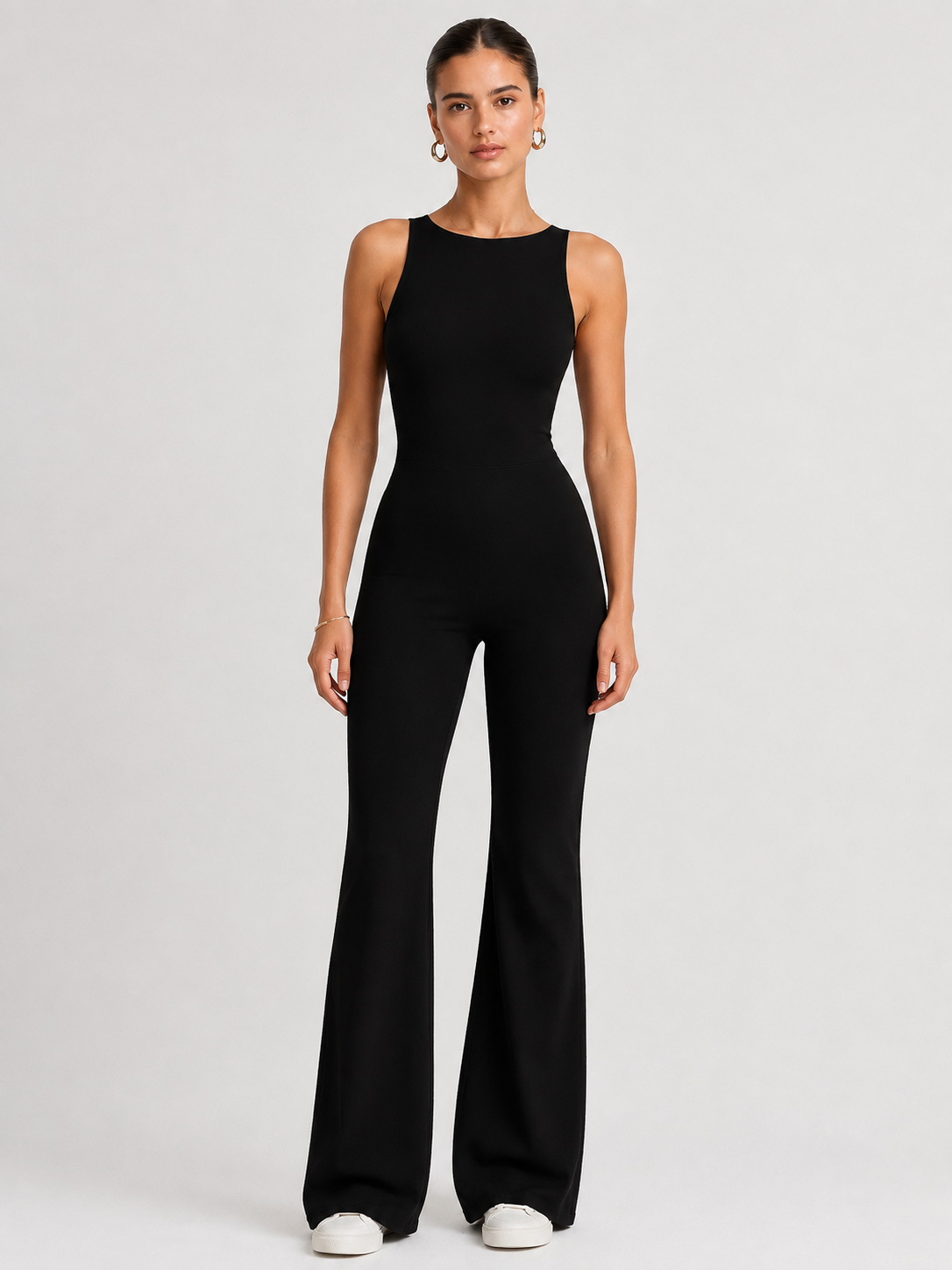 Women’s Flare-Leg Yoga Jumpsuit