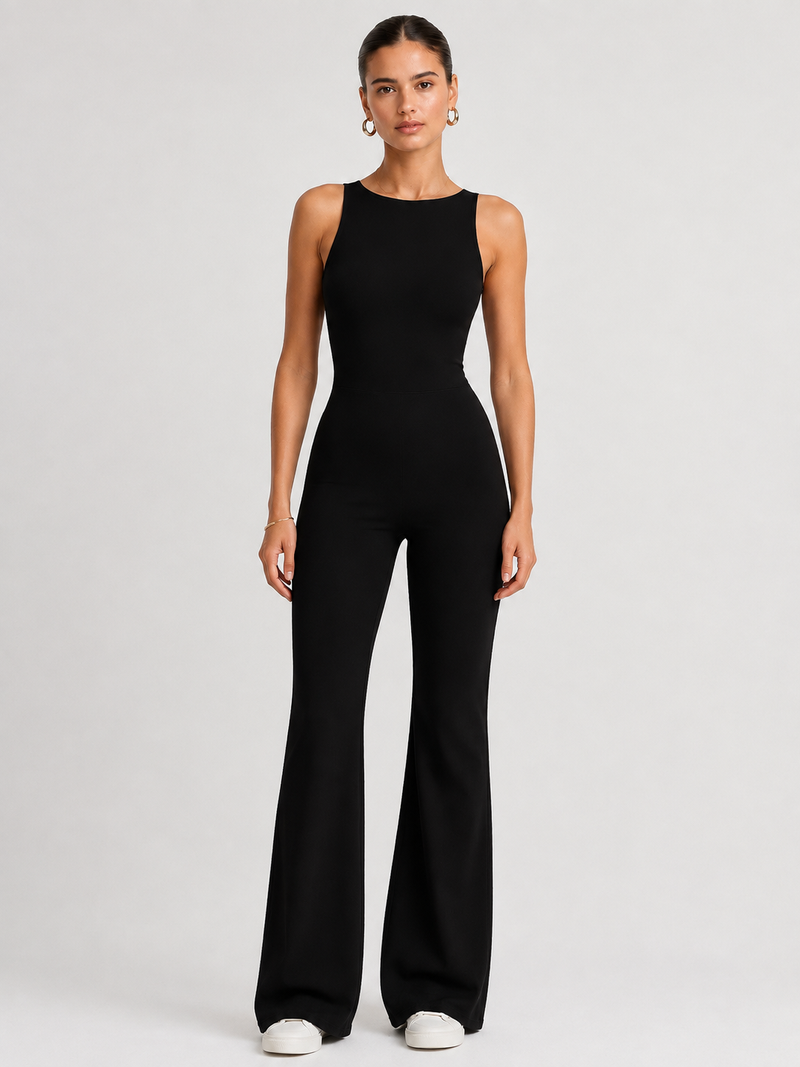 Women’s Flare-Leg Yoga Jumpsuit
