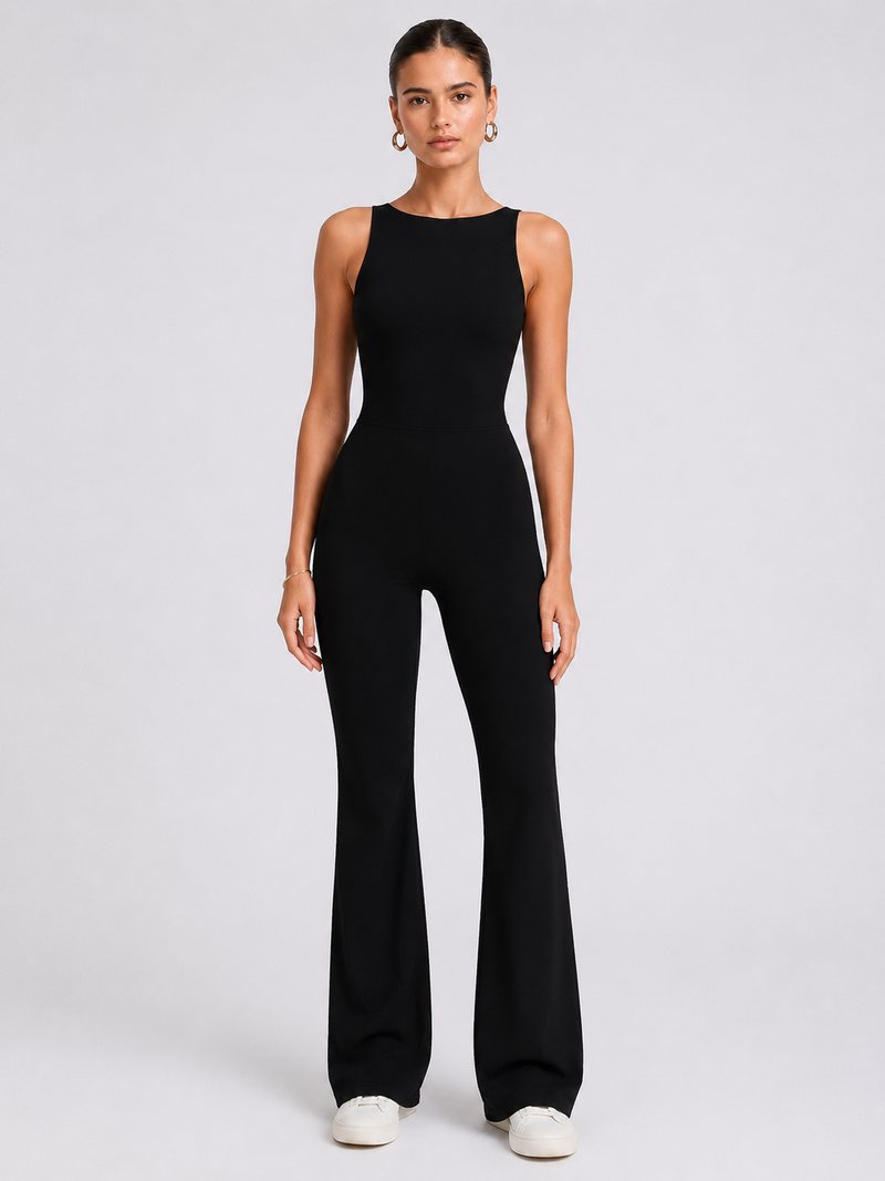 Women’s Flare-Leg Yoga Jumpsuit