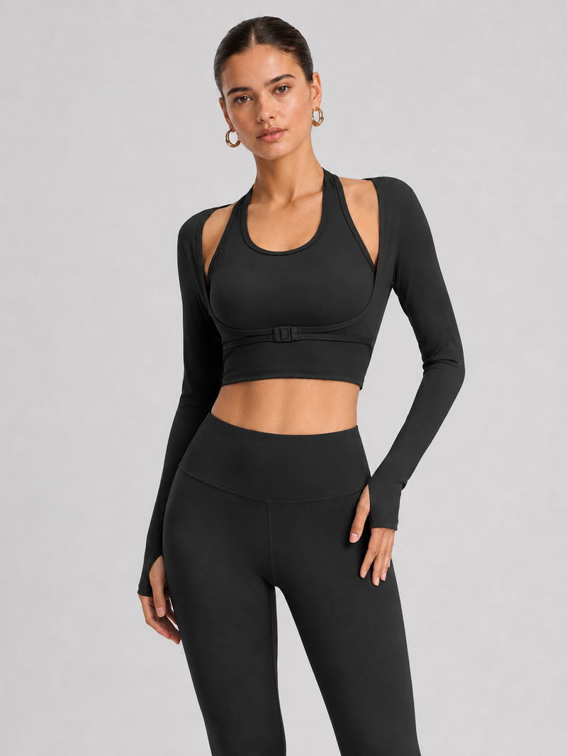 Women’s Long-Sleeve Layered Active Top