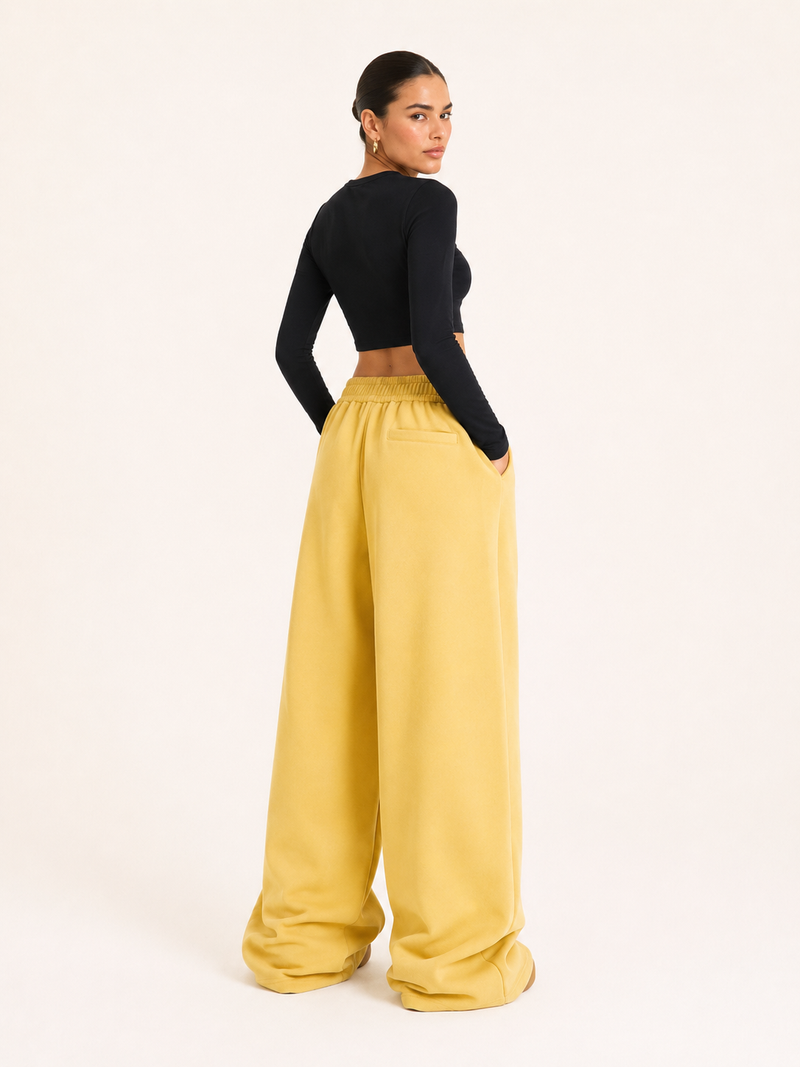 Printed Loose-Fit Cotton Street Pants