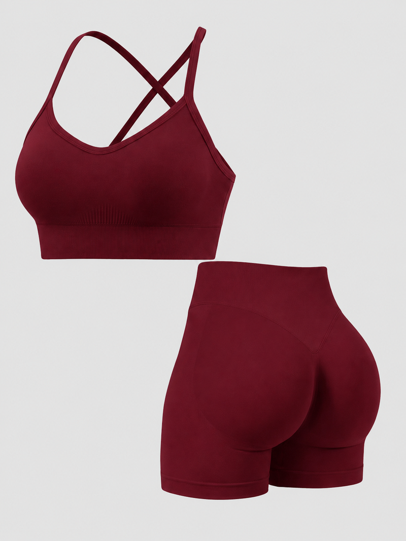 Women’s Sports Bra & Shorts Set