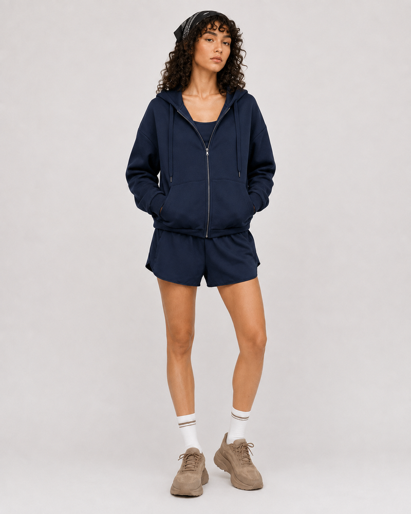 Women’s Hooded Sports Top & Shorts