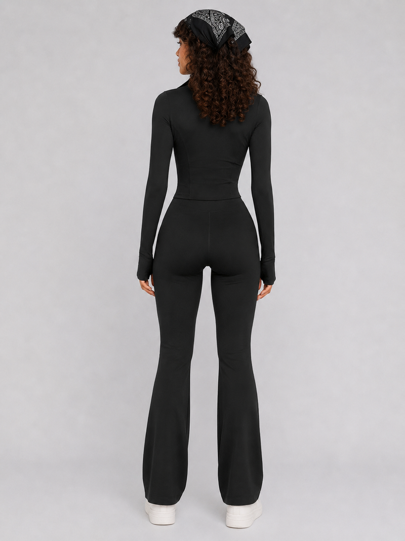 Women’s Long-Sleeve Bootcut Activewear Set