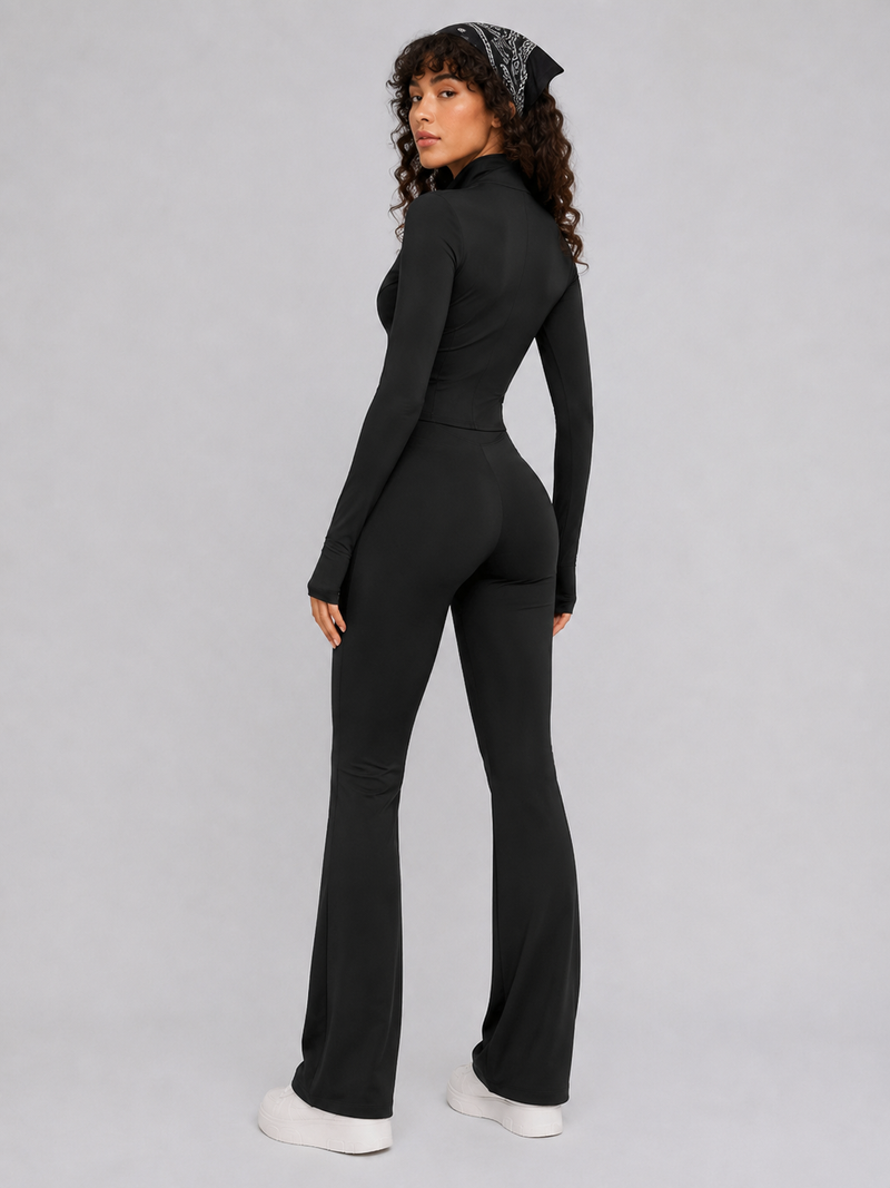 Women’s Long-Sleeve Bootcut Activewear Set