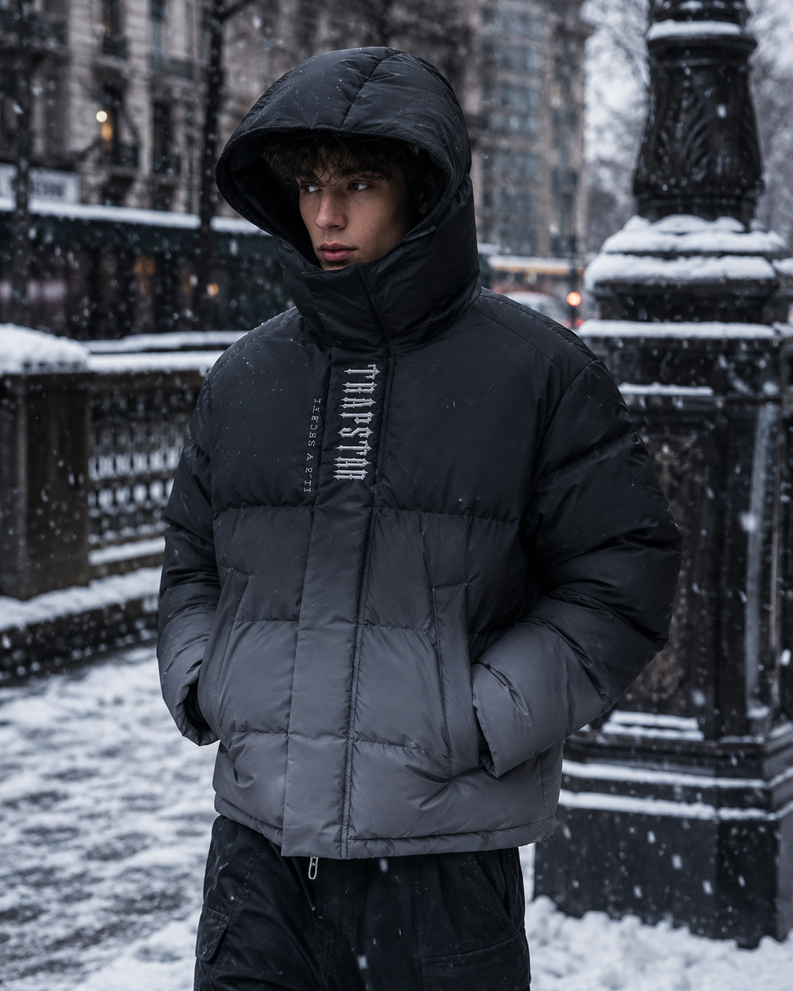 Hooded Puffer Jacket for Men