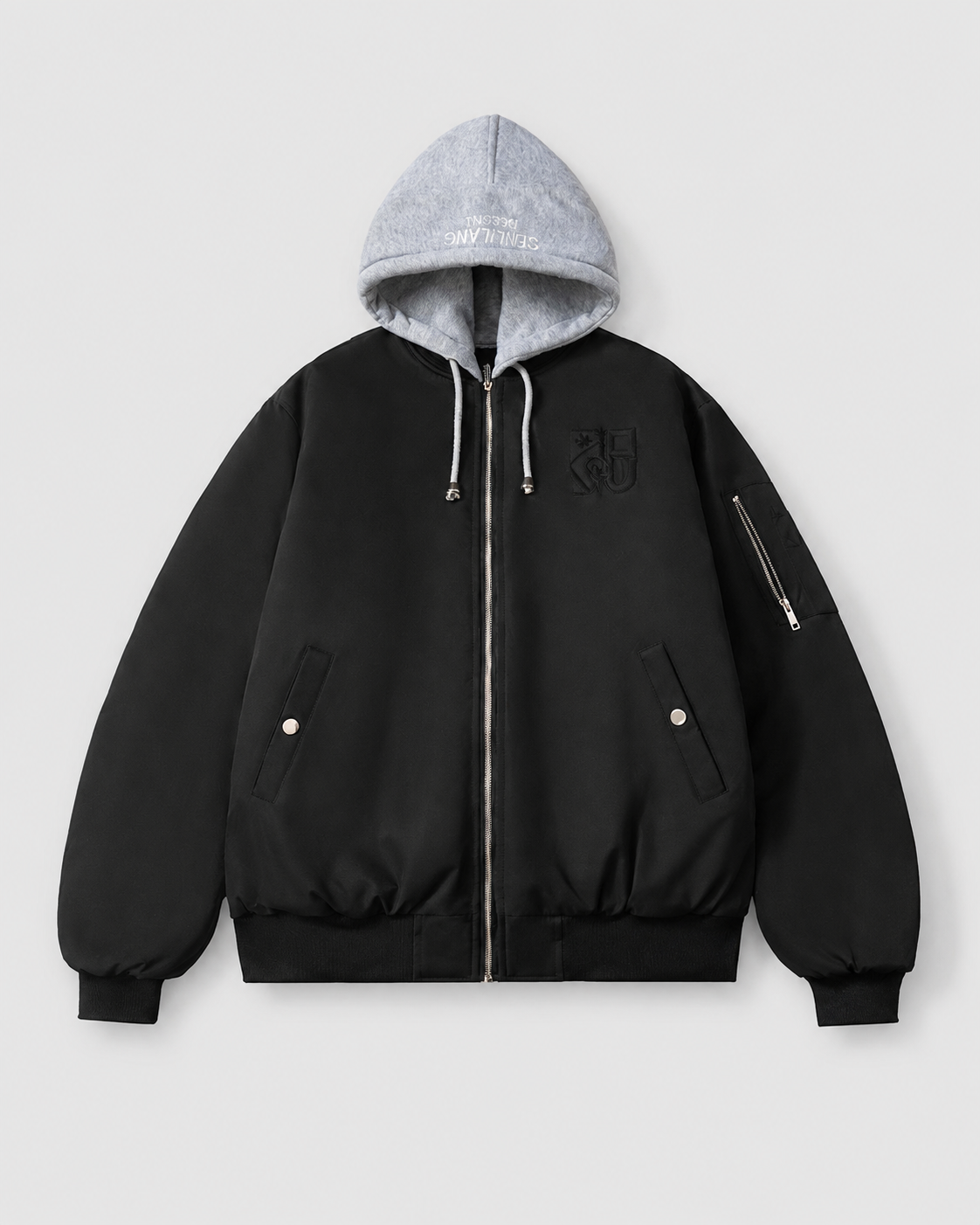 Fitted Stand Collar Jacket