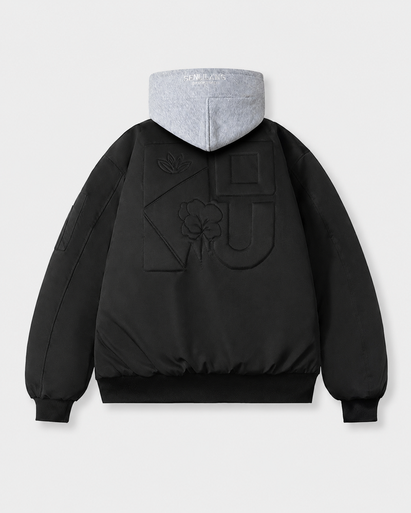 Fitted Stand Collar Jacket