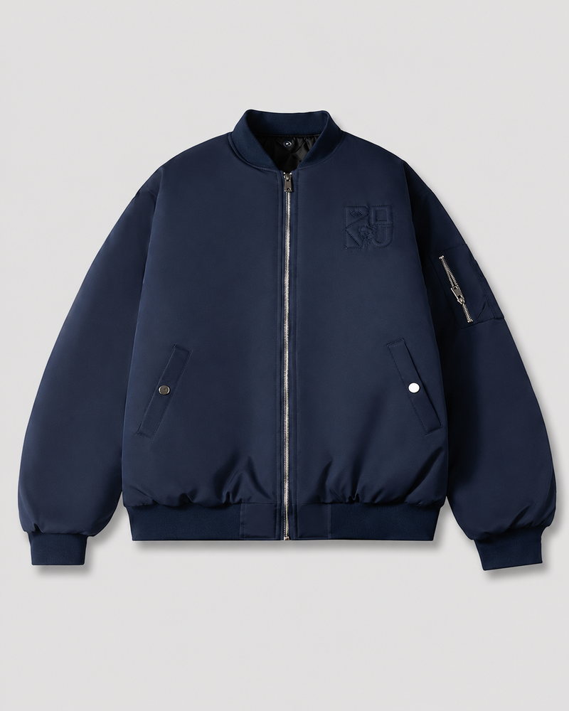 Fitted Stand Collar Jacket