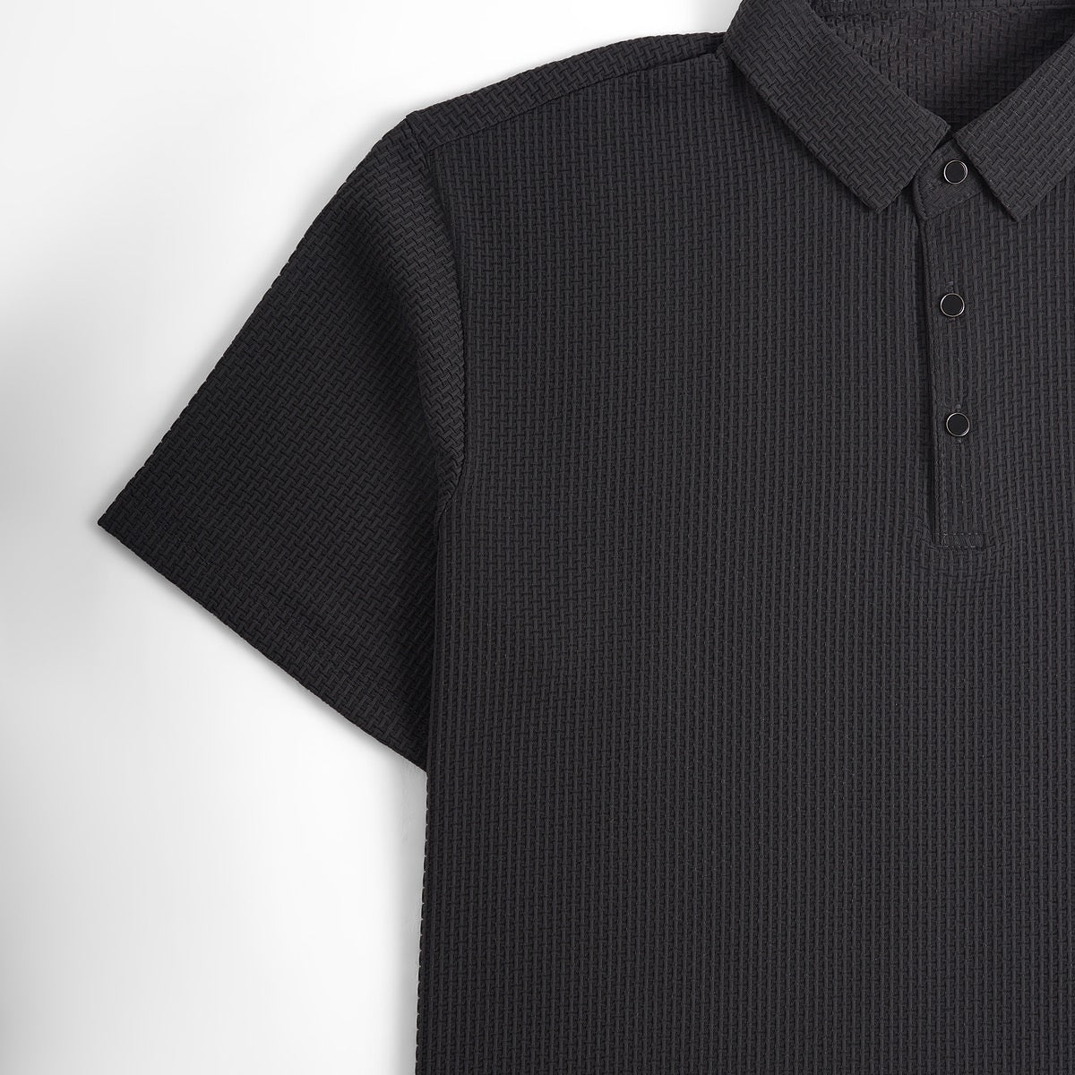 Soffice Men's Short Sleeve Polo Shirt – Casual Slim Fit