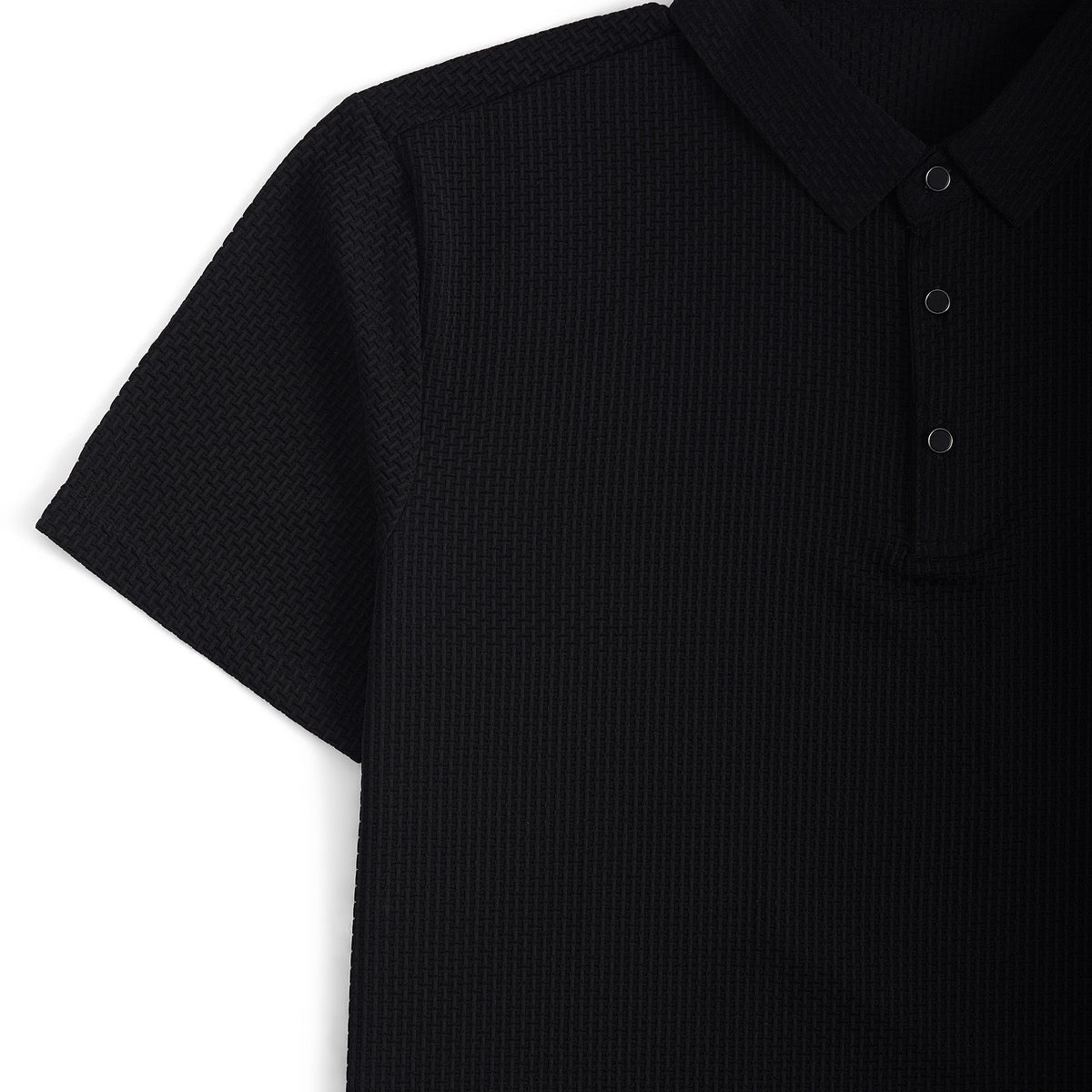 Soffice Men's Short Sleeve Polo Shirt – Casual Slim Fit