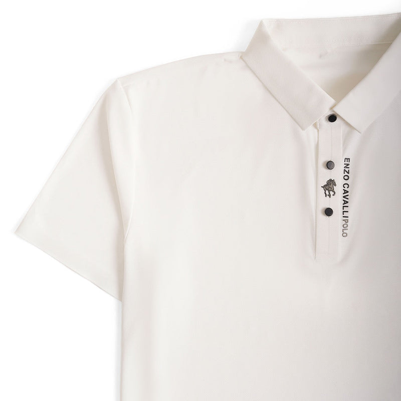 Cavaliere Men's Short Sleeve Polo Shirt – Breathable Slim Fit