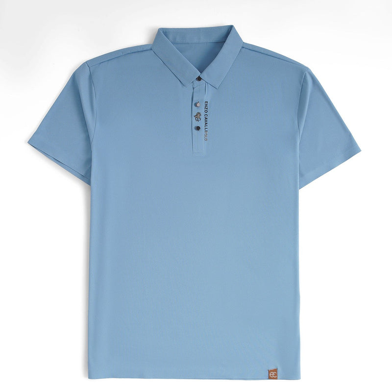 Cavaliere Men's Short Sleeve Polo Shirt – Breathable Slim Fit