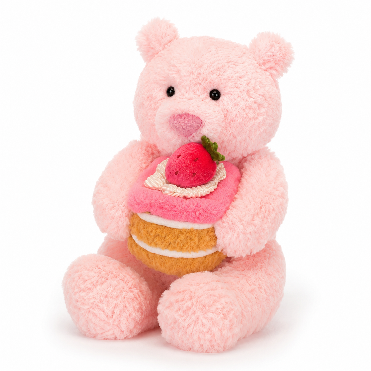 Strawberry Pink Bear Plush Toy