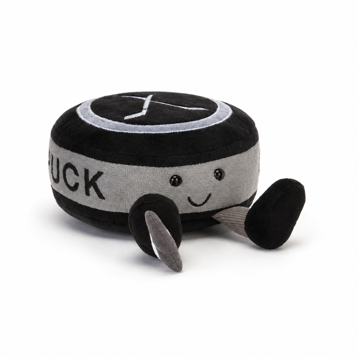 Ice Hockey Puck Plush Toy – 13cm