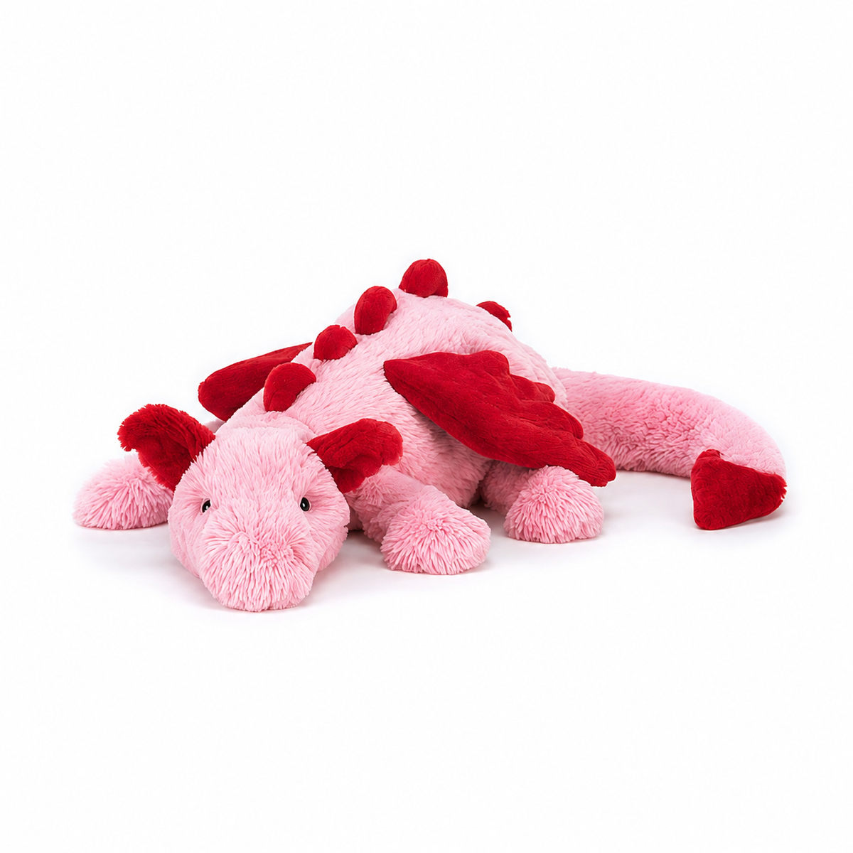 Crimson Heart Dragon Plush Toy – 66 cm