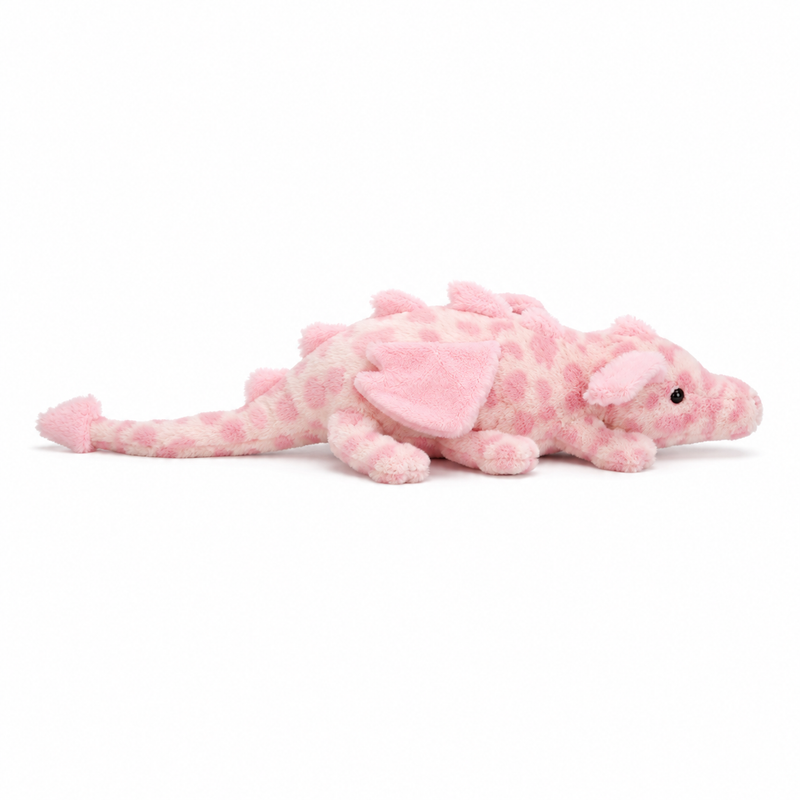 Pink Leopard Print Dragon Plush Toy – 50 cm