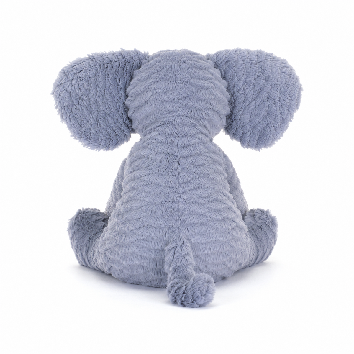 Wavy Hair Elephant Plush Toy – 23 cm