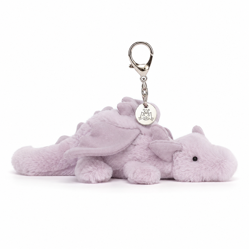 Pineapple Dragon Purple Plush Pendant – 15 cm