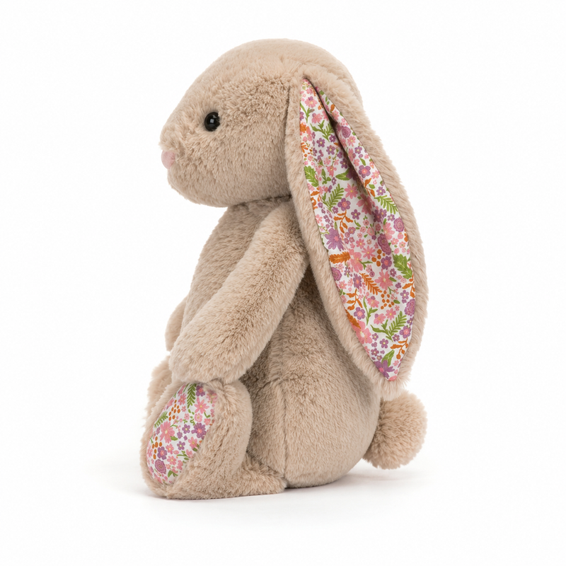 Brown Floral Bonnie Rabbit Plush Toy – 31cm