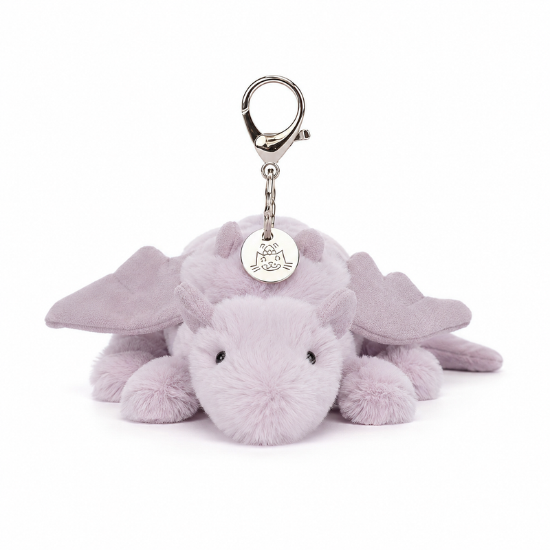 Pineapple Dragon Purple Plush Pendant – 15 cm