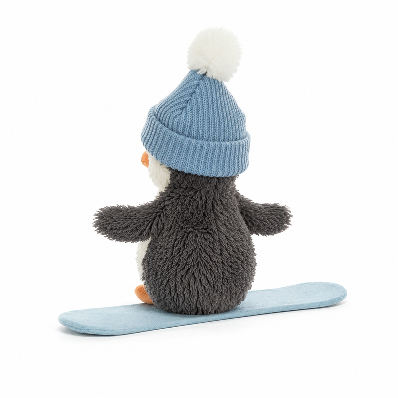 Skateboard Penguin Plush Doll – 12 cm