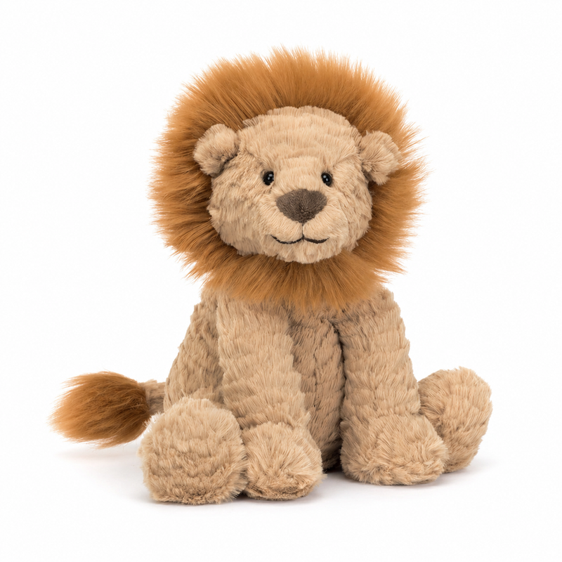 Wavy-Haired Lion Plush Toy – 31 cm