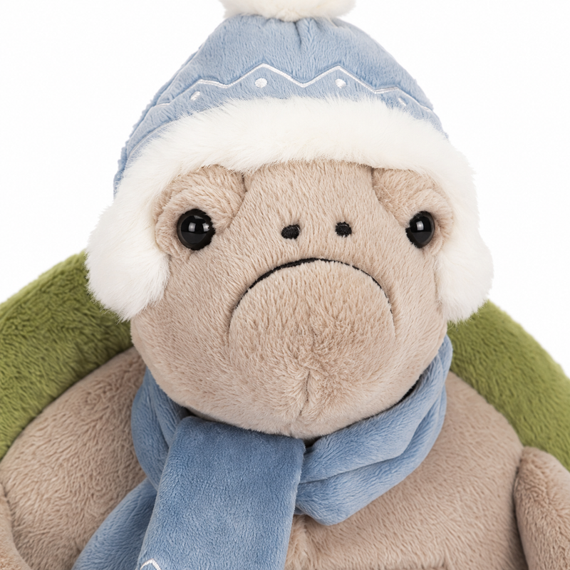 Skiing Turtle Plush Toy – 28 cm