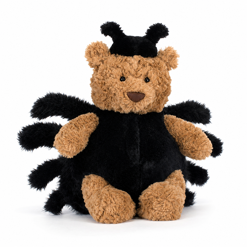 Barcelona Bear Spider Plush Toy – 28cm