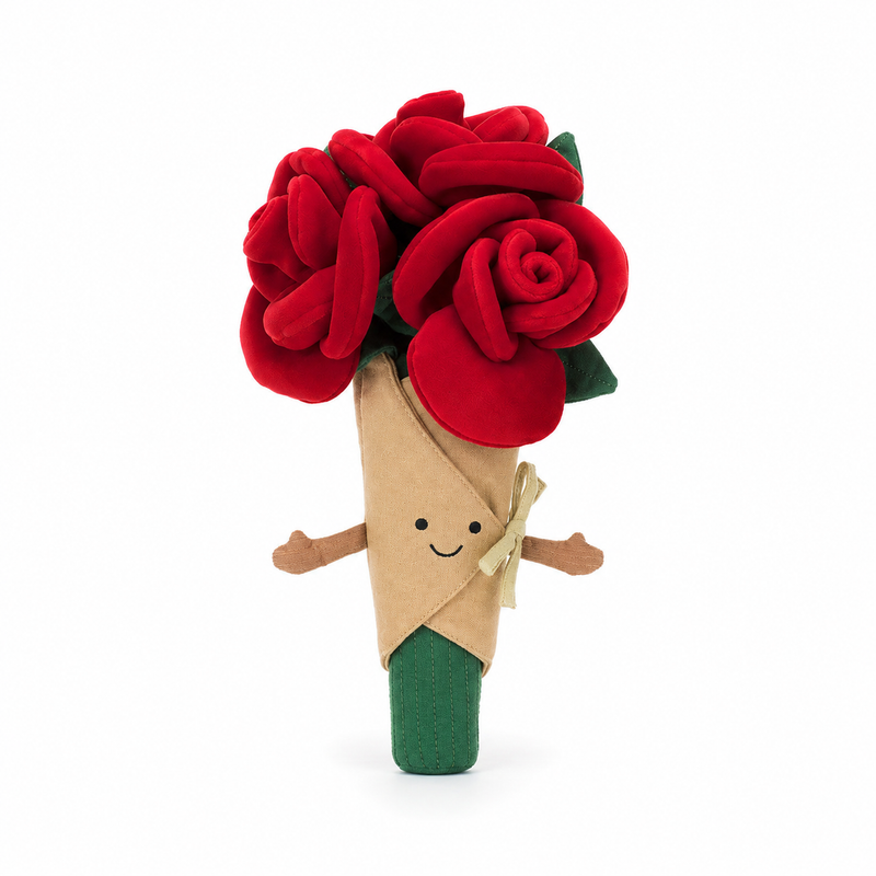 Rose Bouquet Plush Toy – 30cm