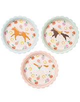 Floral Pony Side Plates – 7" Paper Plates (Set of 6) - Waydiy
