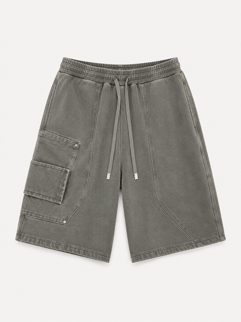 Straight-Leg Cotton Casual Shorts