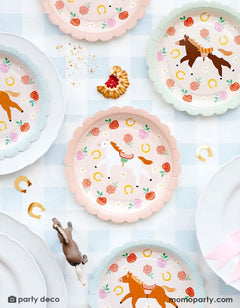 Floral Pony Side Plates – 7" Paper Plates (Set of 6) - Waydiy