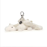 White Dragon Plush Pendant – 15 cm