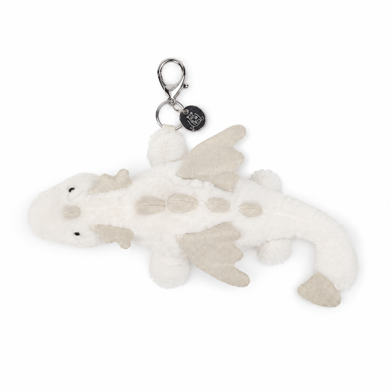 White Dragon Plush Pendant – 15 cm