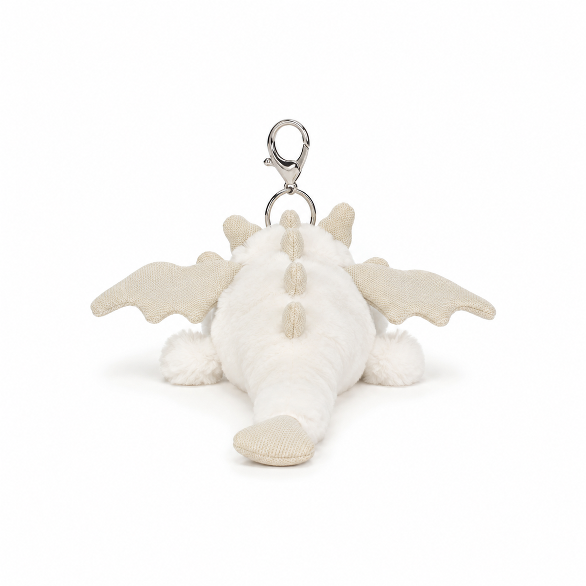 White Dragon Plush Pendant – 15 cm