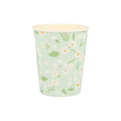Ditsy Floral Paper Cups – 9 oz Party Set of 12 (4 Colors) - Waydiy