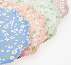 Ditsy Floral Paper Side Plates – 8.5" Party Set of 12 (4 Colors) - Waydiy