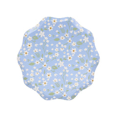 Ditsy Floral Paper Side Plates – 8.5" Party Set of 12 (4 Colors) - Waydiy