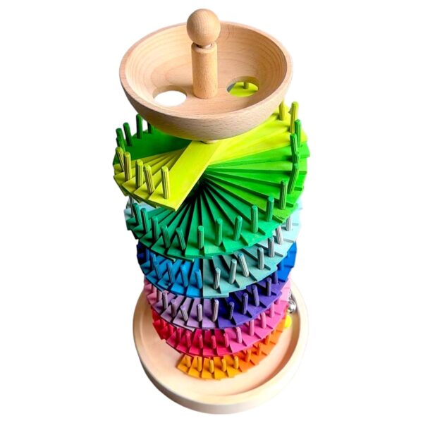 Rainbow Musical Ball Run Assembly Set - Image 2