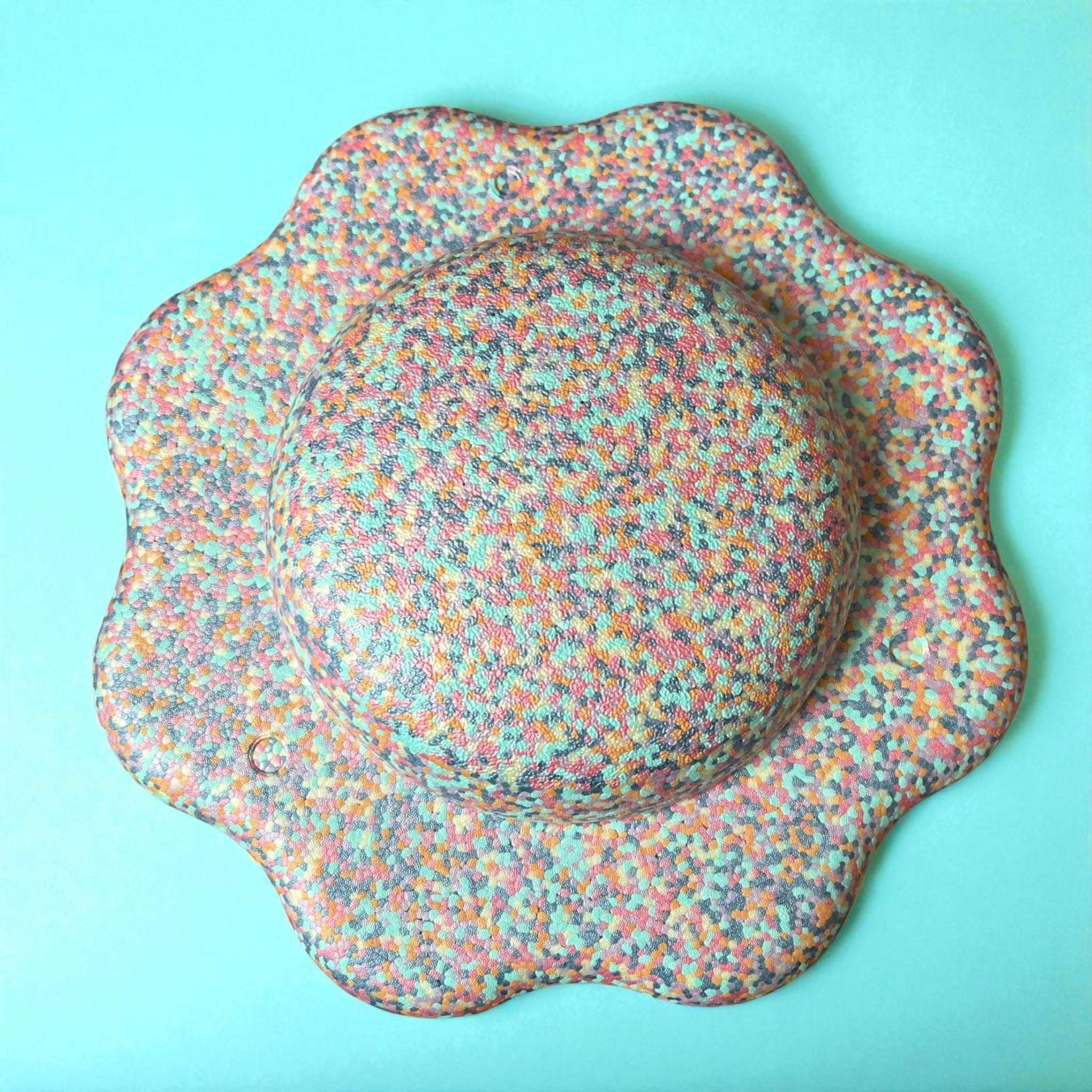 Flower-Shaped Balance Board for Stepping Stones – Pastel Confetti Color - Image 1