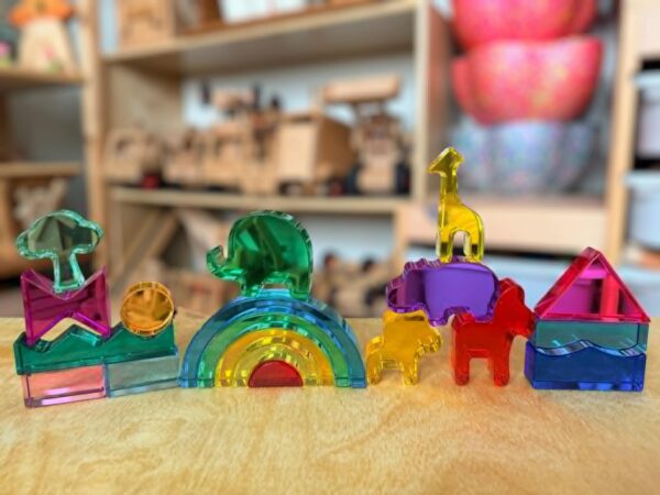 Green Elephant Original Design – Wild Rainbow Safari Blocks Exclusive Limited Edition Wooden & Acrylic Play Set - Image 8