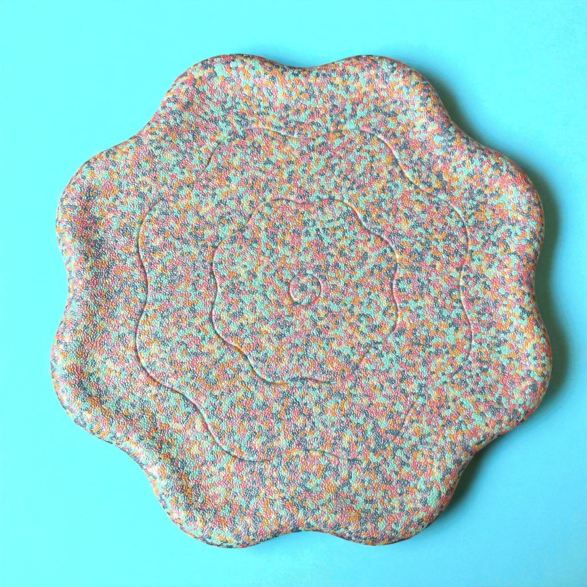Flower-Shaped Balance Board for Stepping Stones – Pastel Confetti Color - Image 5