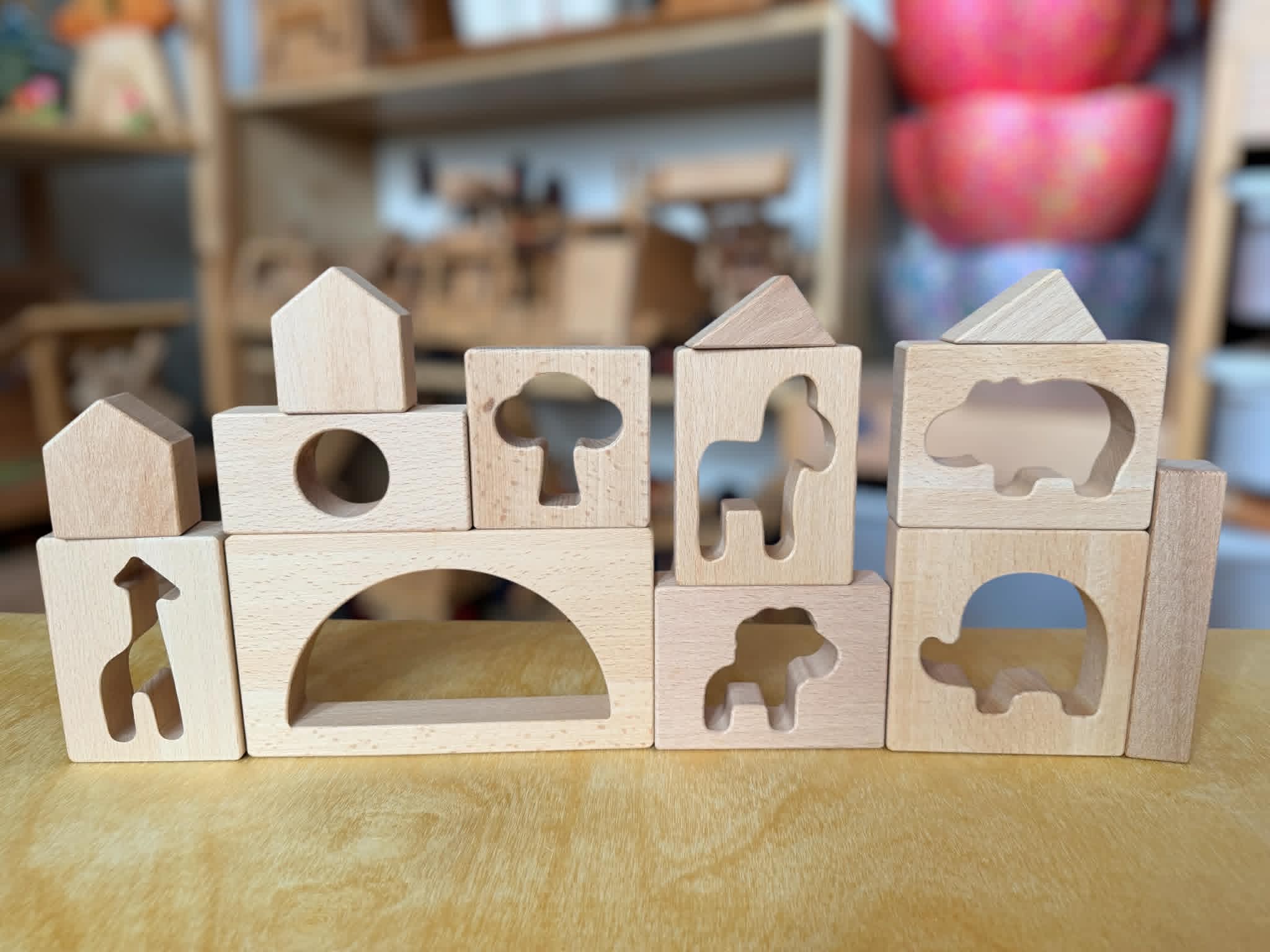 Green Elephant Original Design – Wild Rainbow Safari Blocks Exclusive Limited Edition Wooden & Acrylic Play Set - Image 11