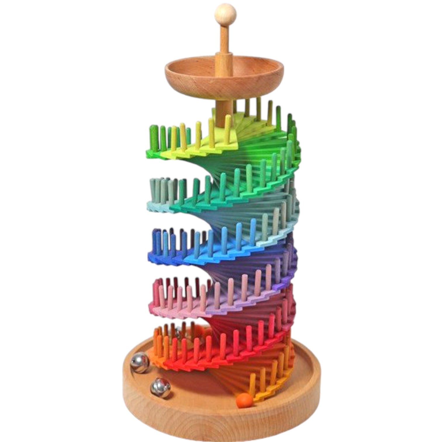 Rainbow Musical Ball Run Assembly Set - Image 1