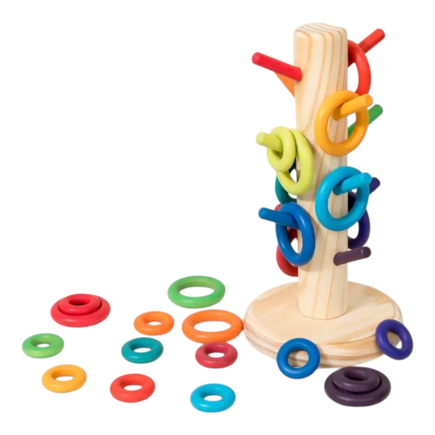 12-Dowel Sorting Tree with 24 Building Rings Set - Image 4
