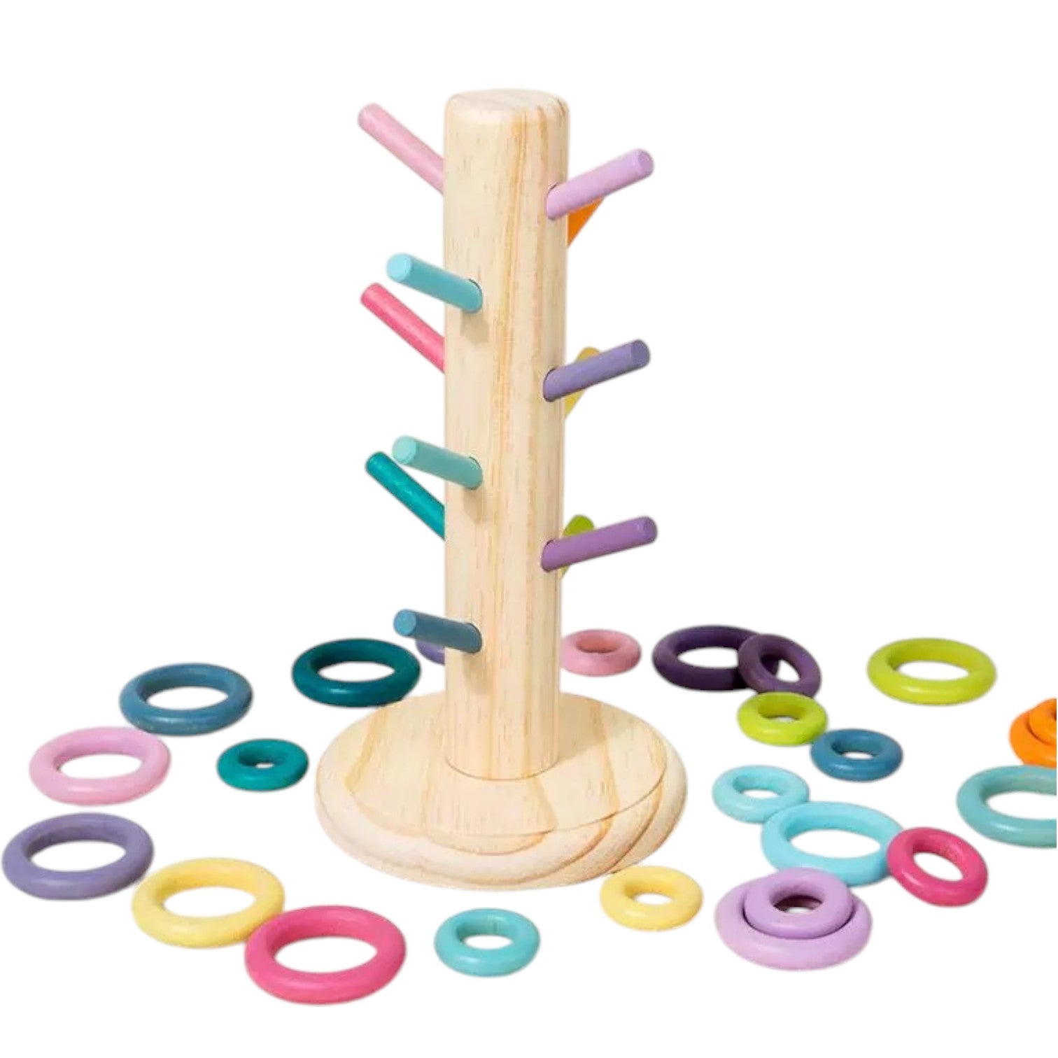 12-Dowel Sorting Tree with 24 Building Rings Set - Image 11