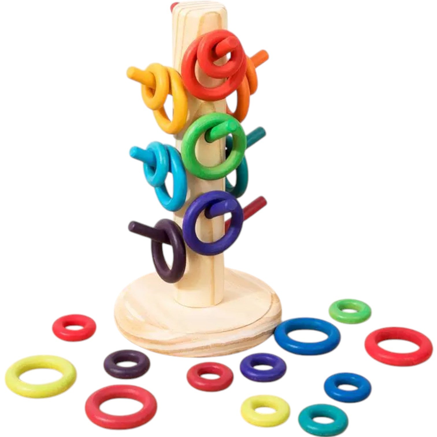12-Dowel Sorting Tree with 24 Building Rings Set - Image 5