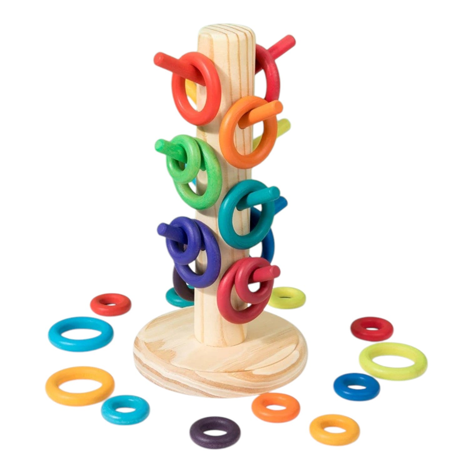 12-Dowel Sorting Tree with 24 Building Rings Set - Image 8